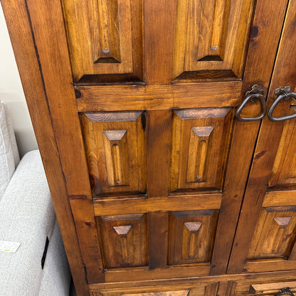 Spanish Style Colonial Solid Wood Armoire