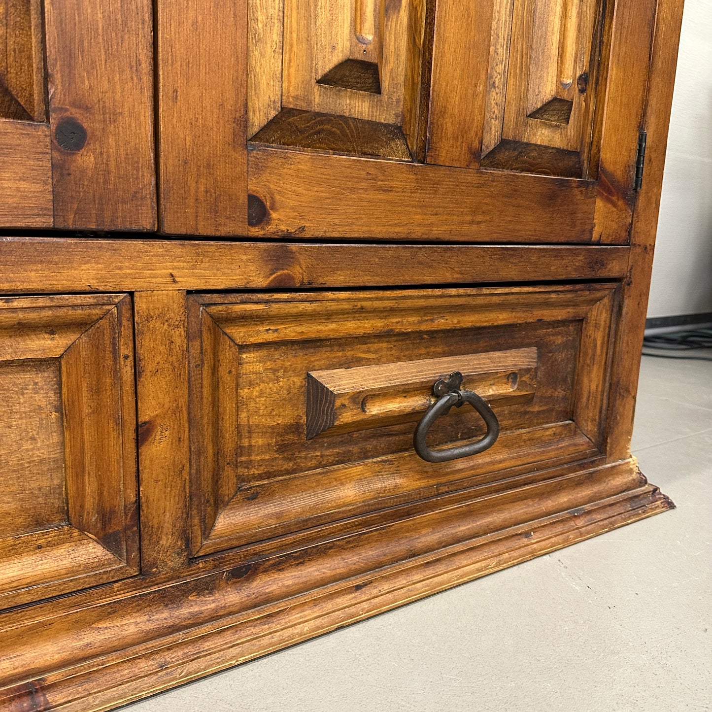 Spanish Style Colonial Solid Wood Armoire