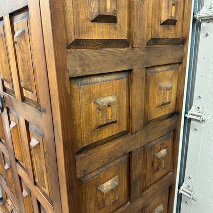 Spanish Style Colonial Solid Wood Armoire