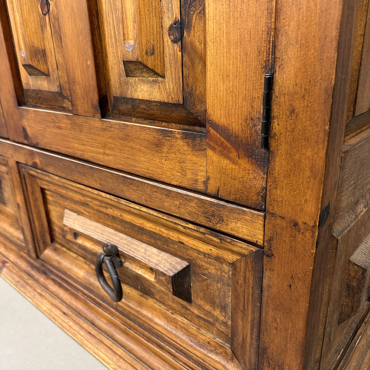 Spanish Style Colonial Solid Wood Armoire