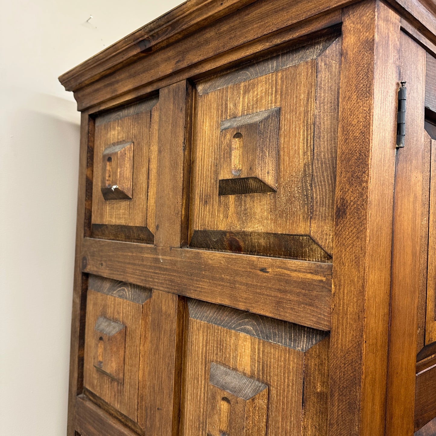Spanish Style Colonial Solid Wood Armoire