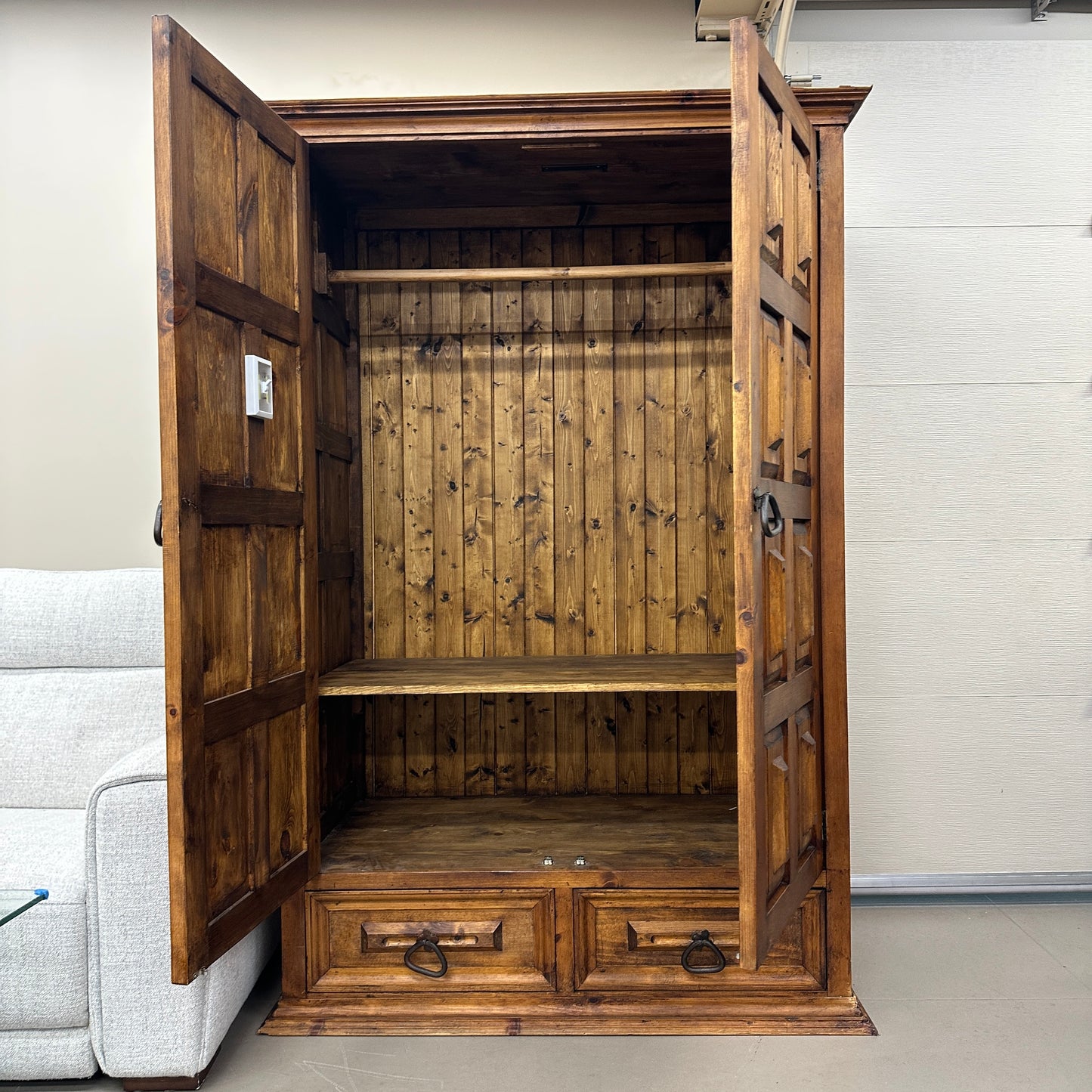 Spanish Style Colonial Solid Wood Armoire