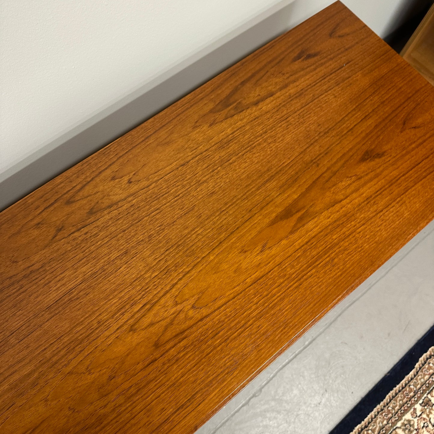 Mid-Century Modern Teak 9 Drawers Dresser