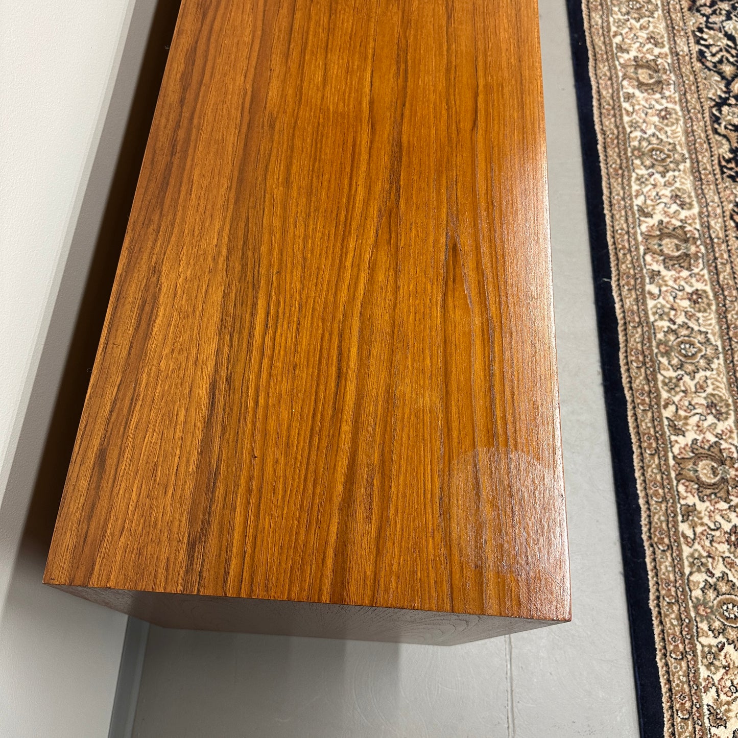 Mid-Century Modern Teak 9 Drawers Dresser