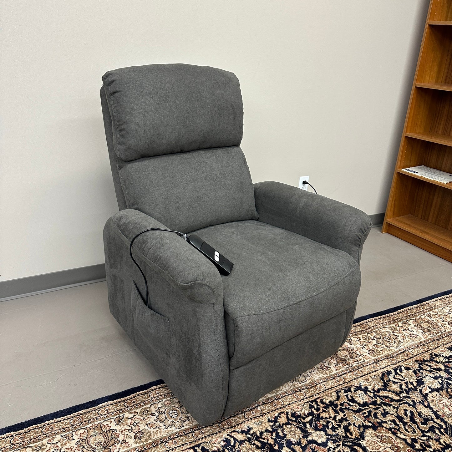Dark Grey Lift Recliner Chair