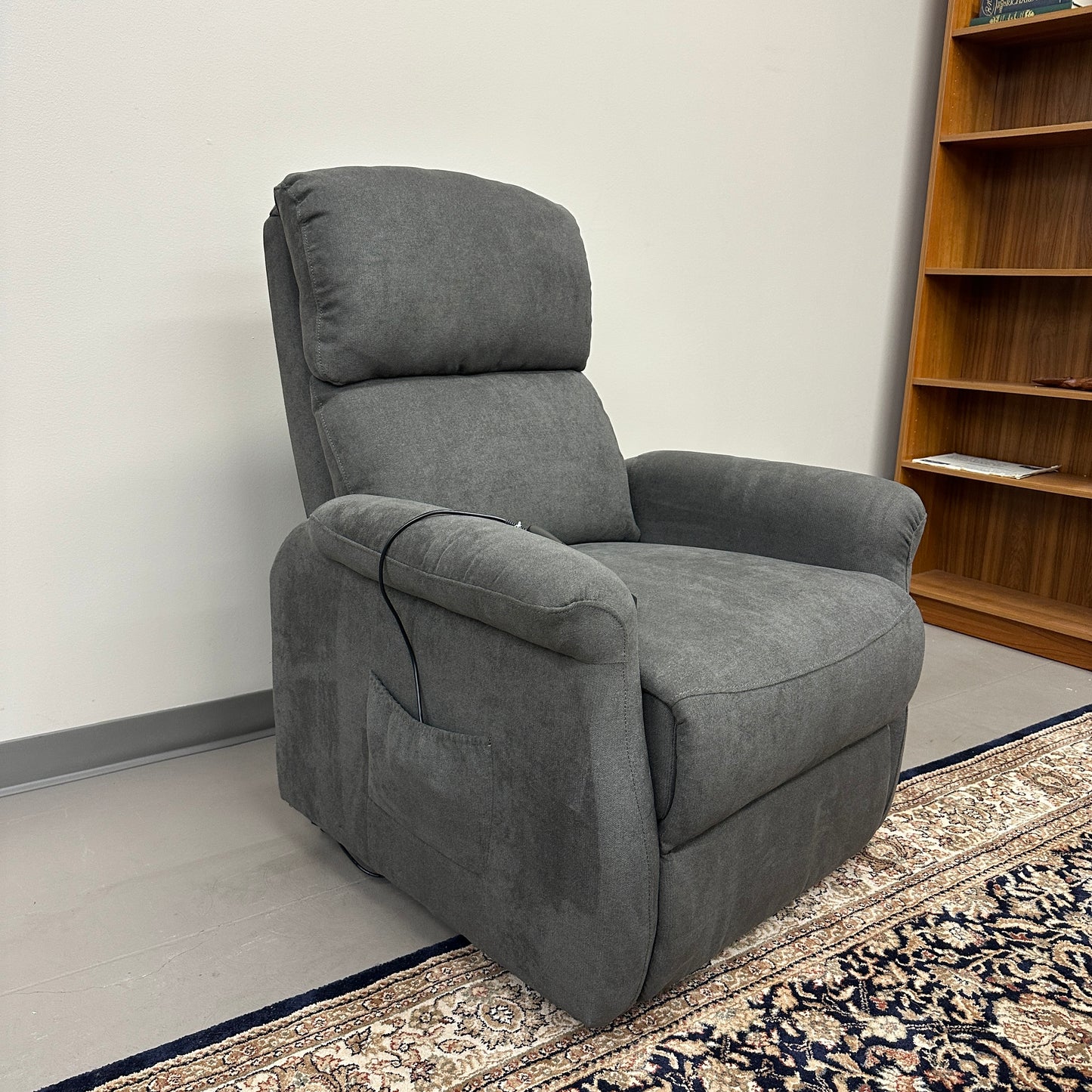 Dark Grey Lift Recliner Chair