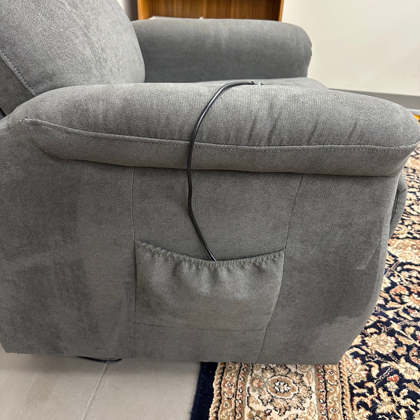 Dark Grey Lift Recliner Chair