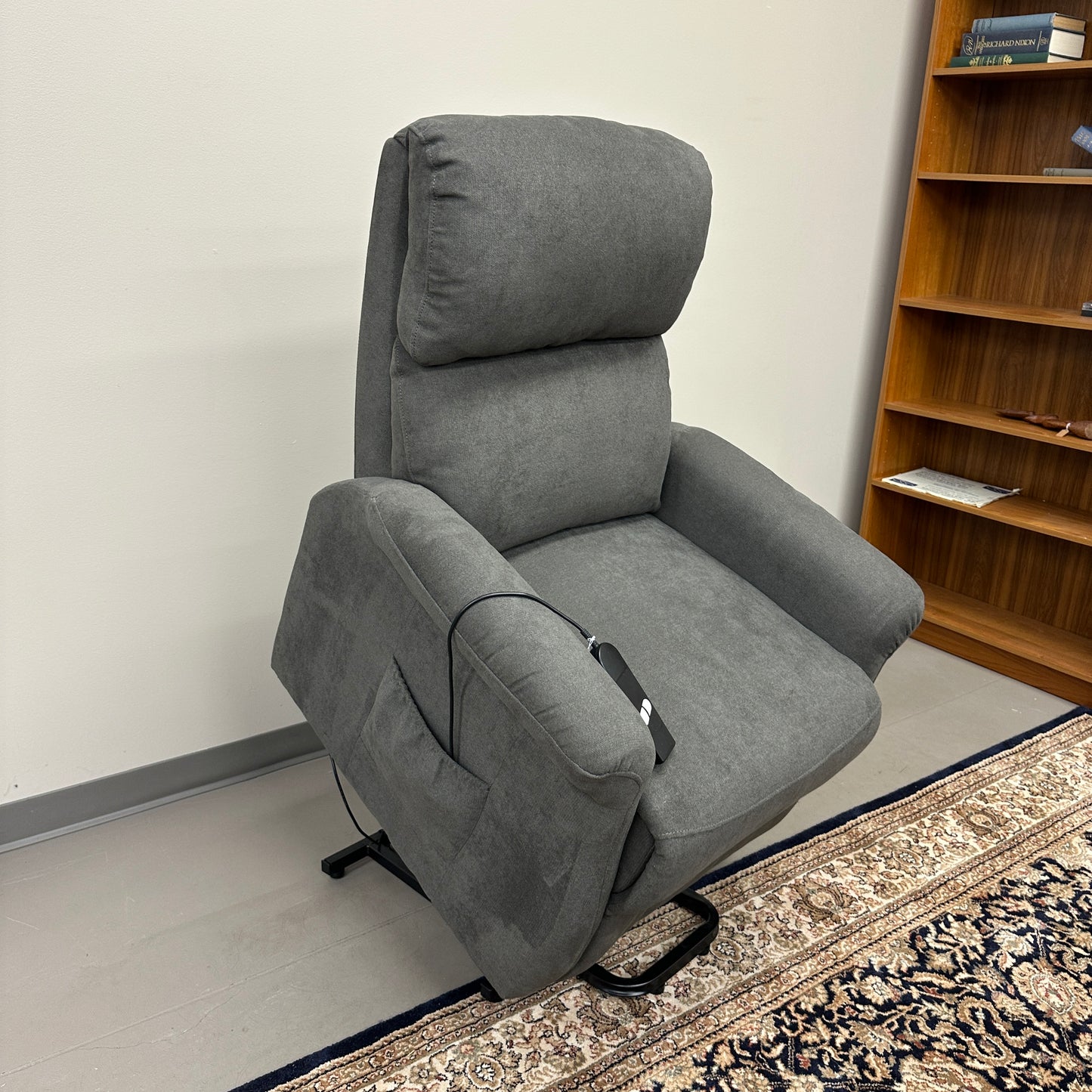 Dark Grey Lift Recliner Chair
