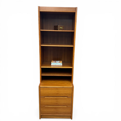 Mid-Century Danish Bookcase - 2 pieces