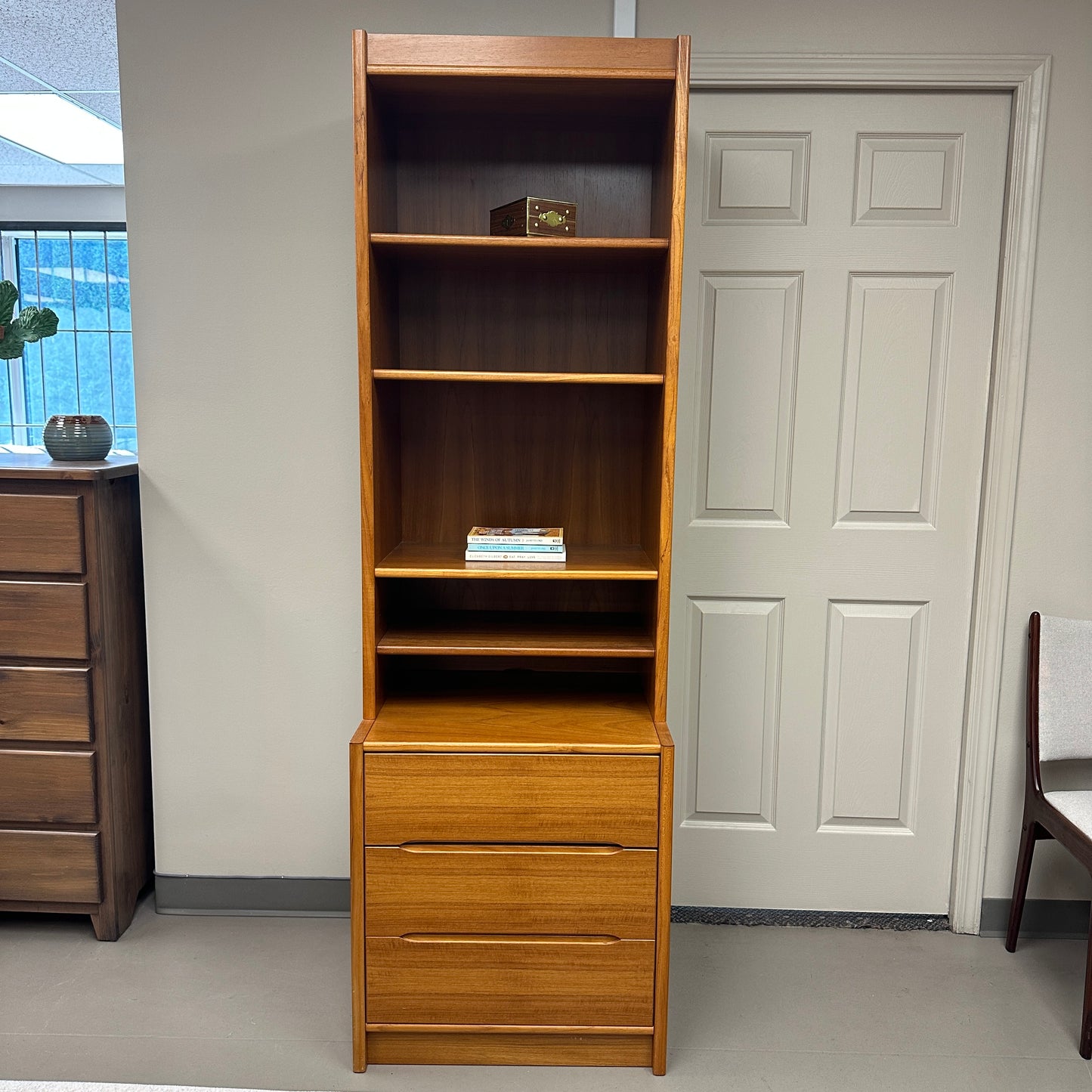 Mid-Century Danish Bookcase - 2 pieces