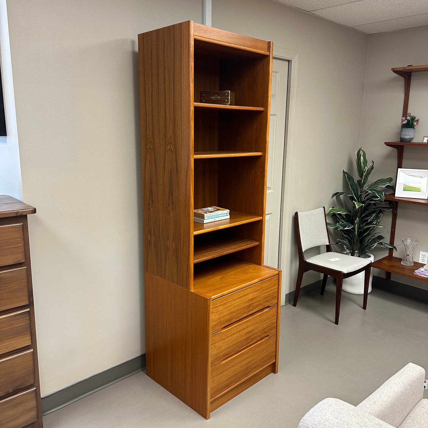 Mid-Century Danish Bookcase - 2 pieces