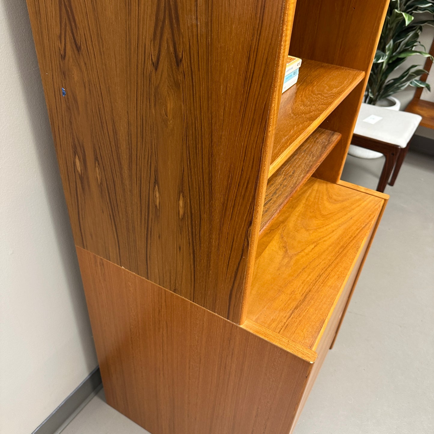 Mid-Century Danish Bookcase - 2 pieces