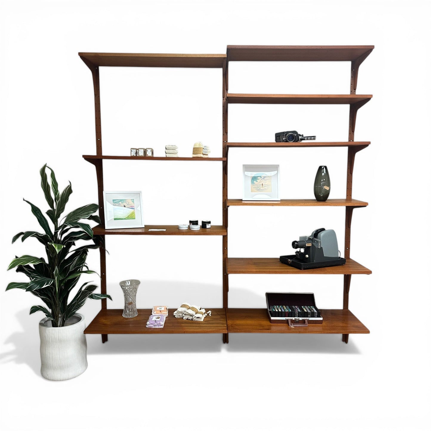 1960s Mid-Century Modern Danish Teak Wall Unit