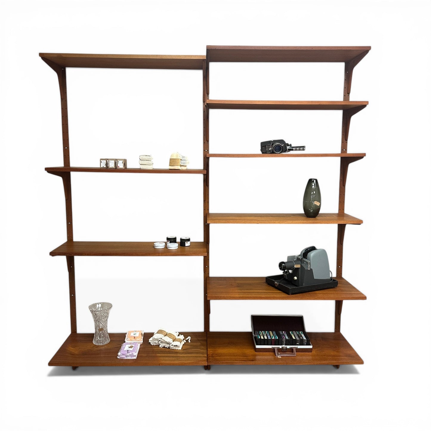 1960s Mid-Century Modern Danish Teak Wall Unit