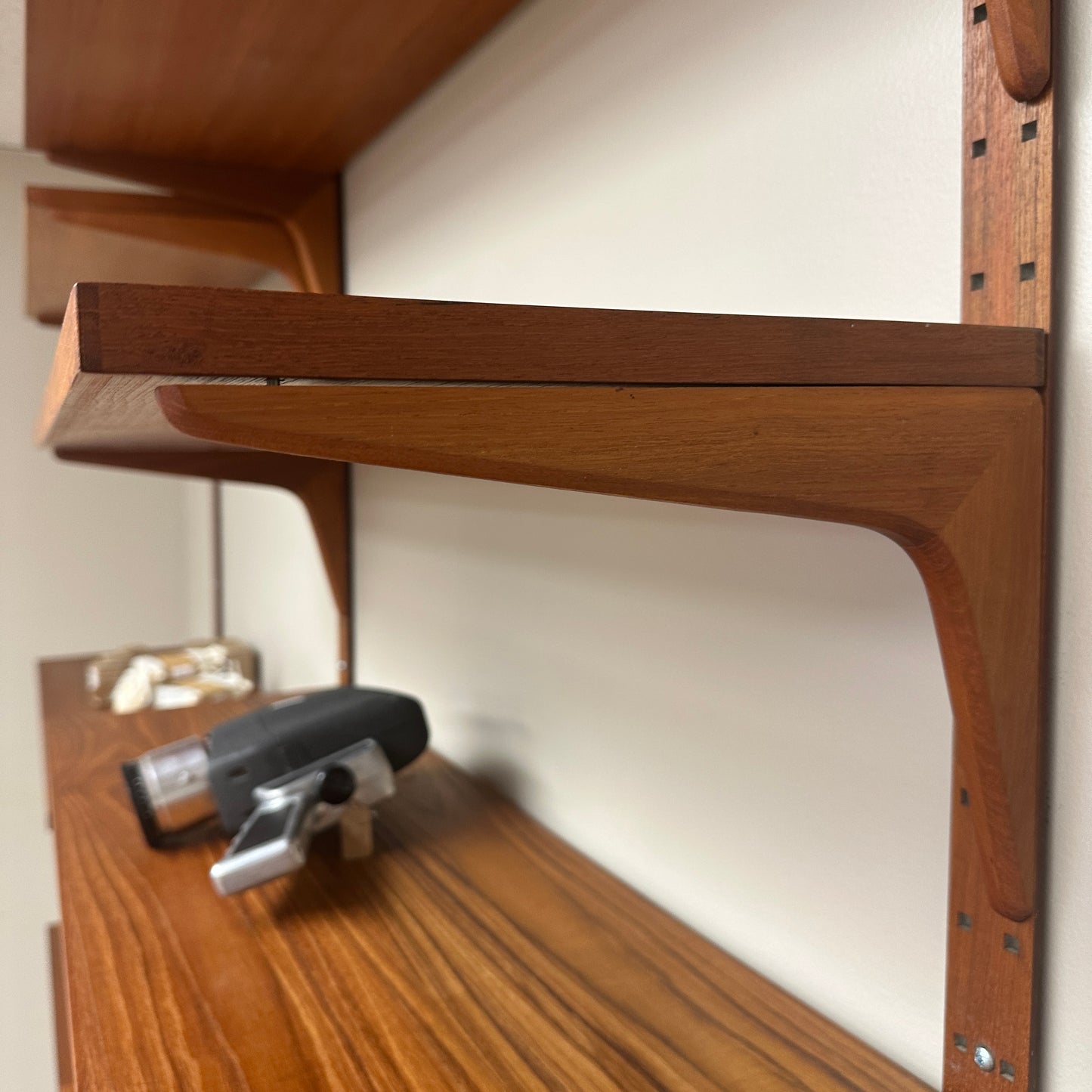 1960s Mid-Century Modern Danish Teak Wall Unit