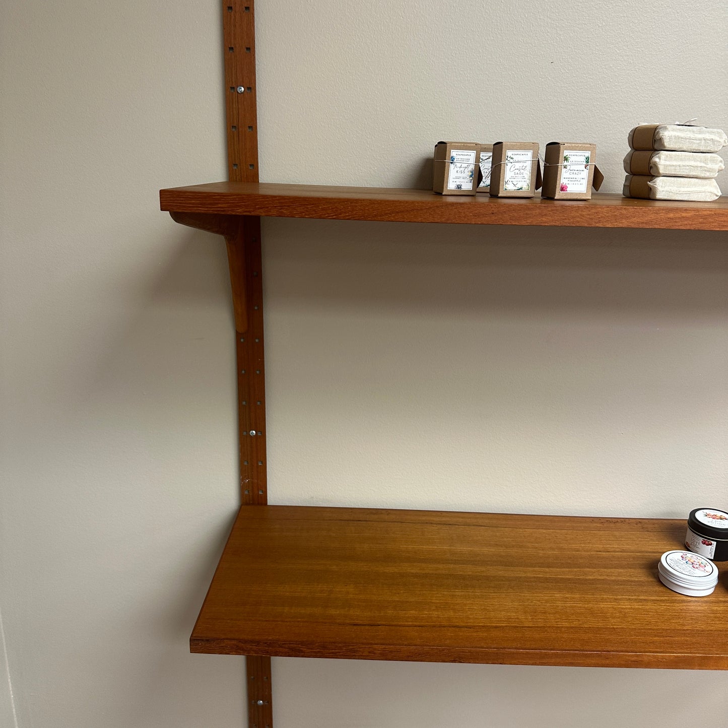 1960s Mid-Century Modern Danish Teak Wall Unit