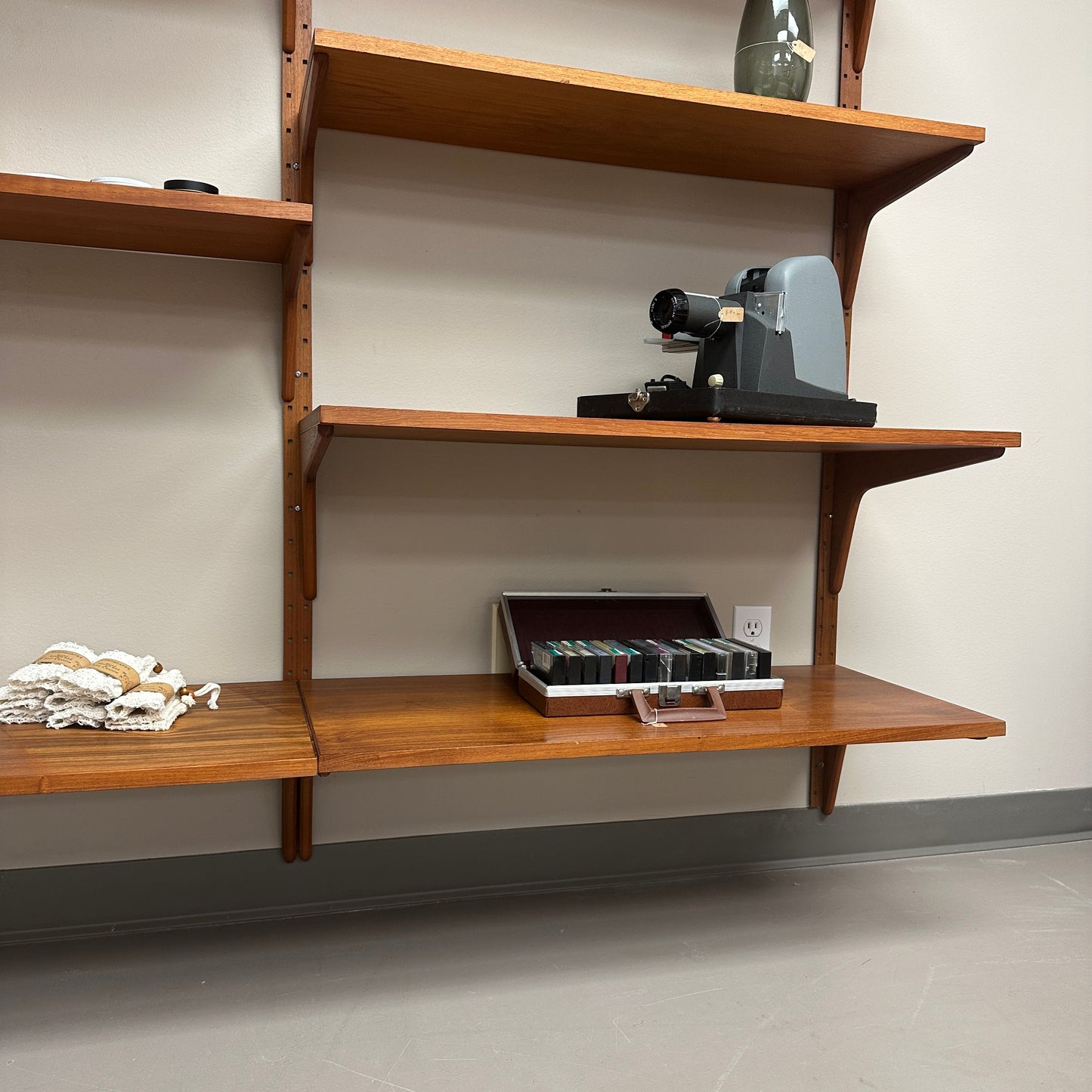 1960s Mid-Century Modern Danish Teak Wall Unit