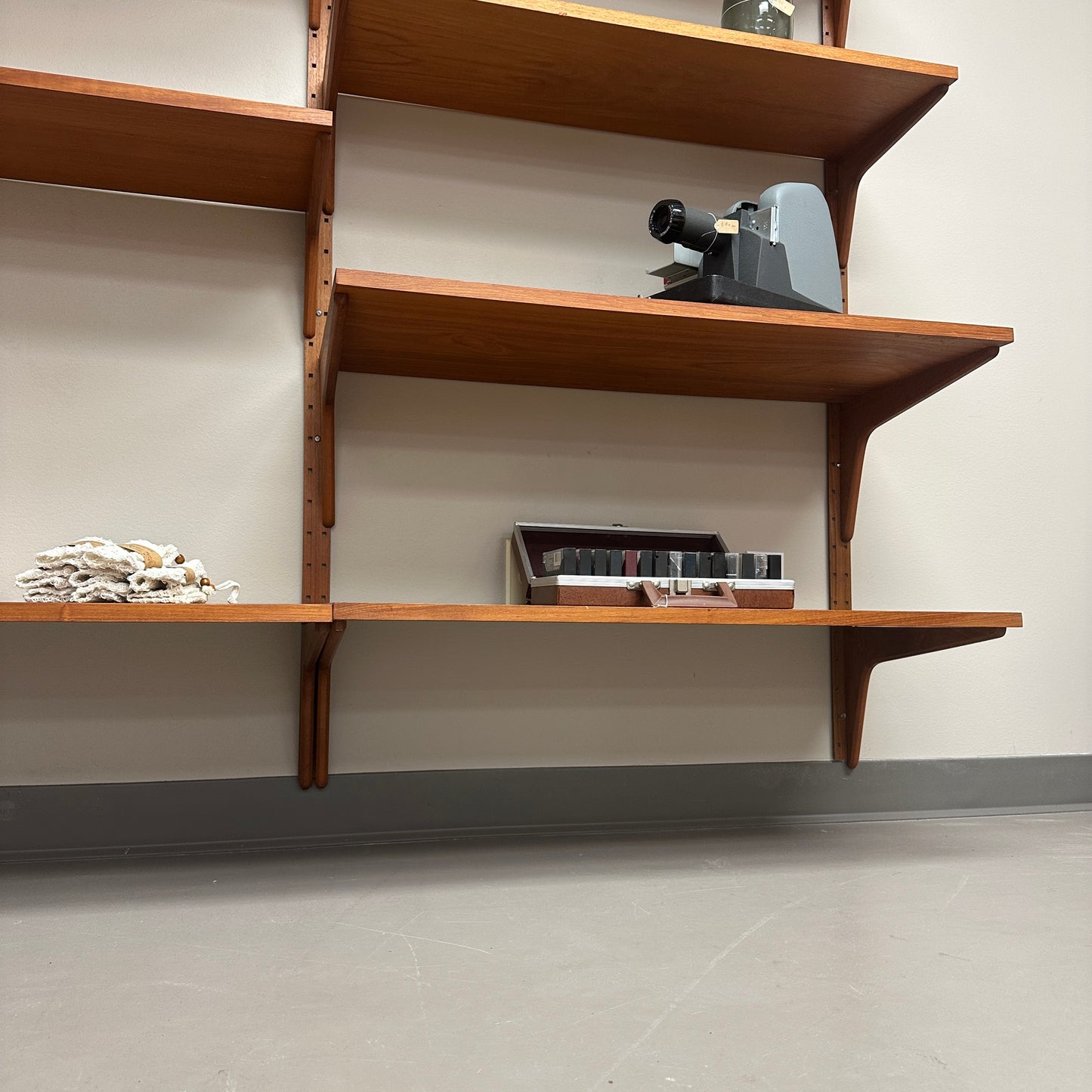 1960s Mid-Century Modern Danish Teak Wall Unit