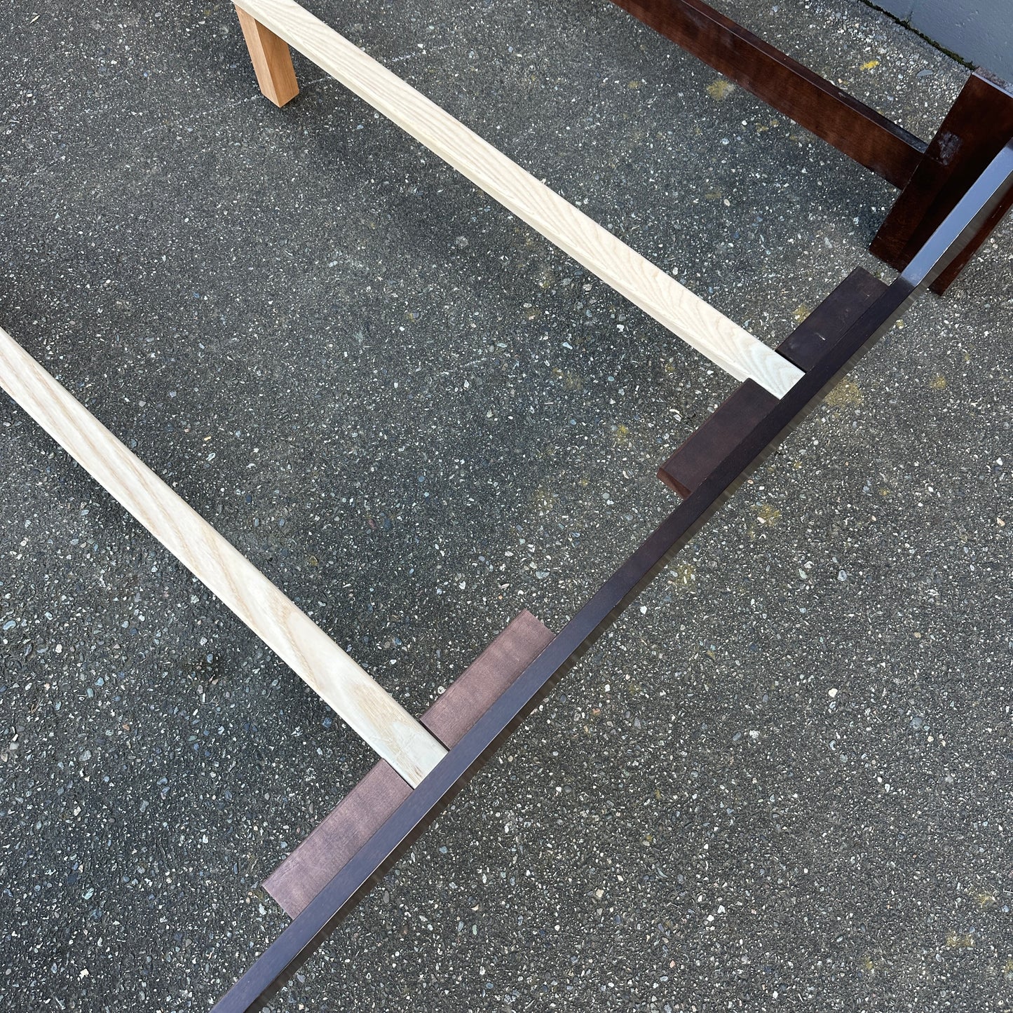 Solid Wood Dark Brown King Size Bed