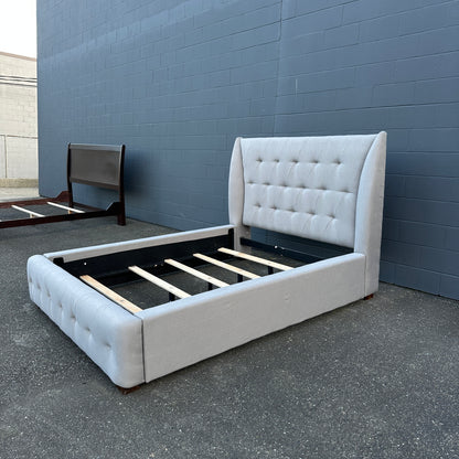 Grey Tufted Queen Size Bed