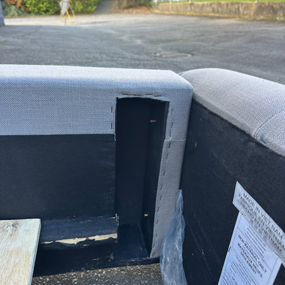 Grey Tufted Queen Size Bed
