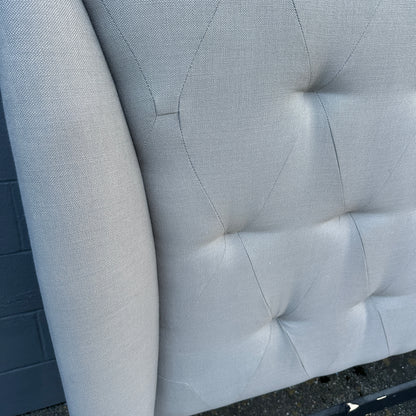 Grey Tufted Queen Size Bed