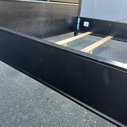 Black Solid Wood King Bed - Sandy Furniture