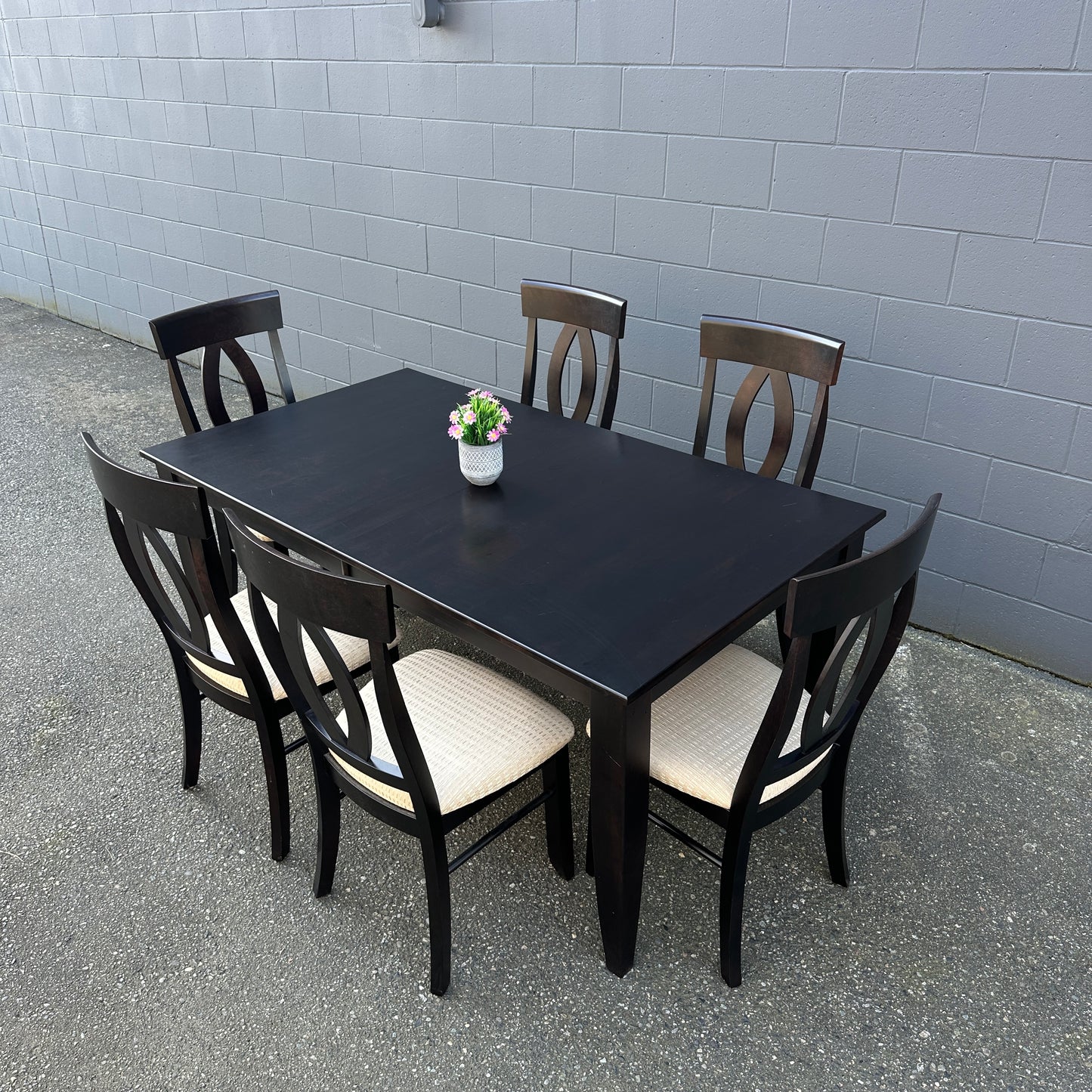 Canadel Quickship Gray 7-Piece Dining Set