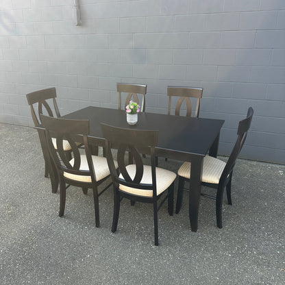 Canadel Quickship Gray 7-Piece Dining Set