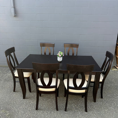 Canadel Quickship Gray 7-Piece Dining Set