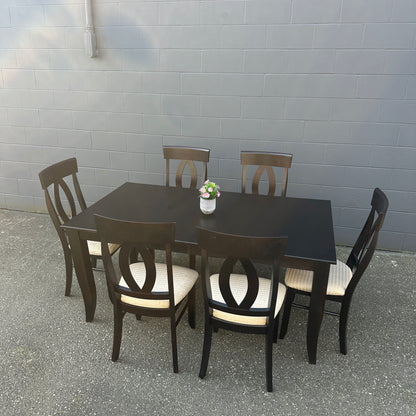 Canadel Quickship Gray 7-Piece Dining Set