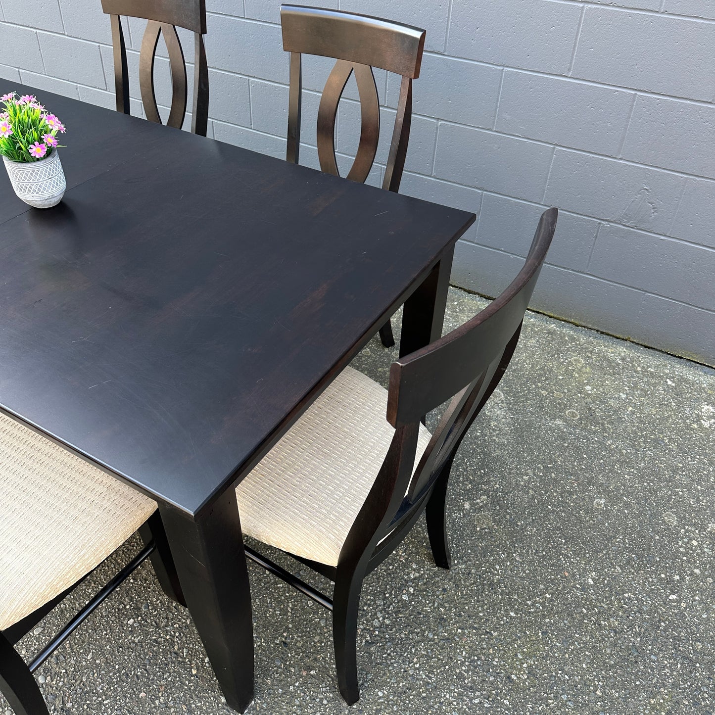 Canadel Quickship Gray 7-Piece Dining Set