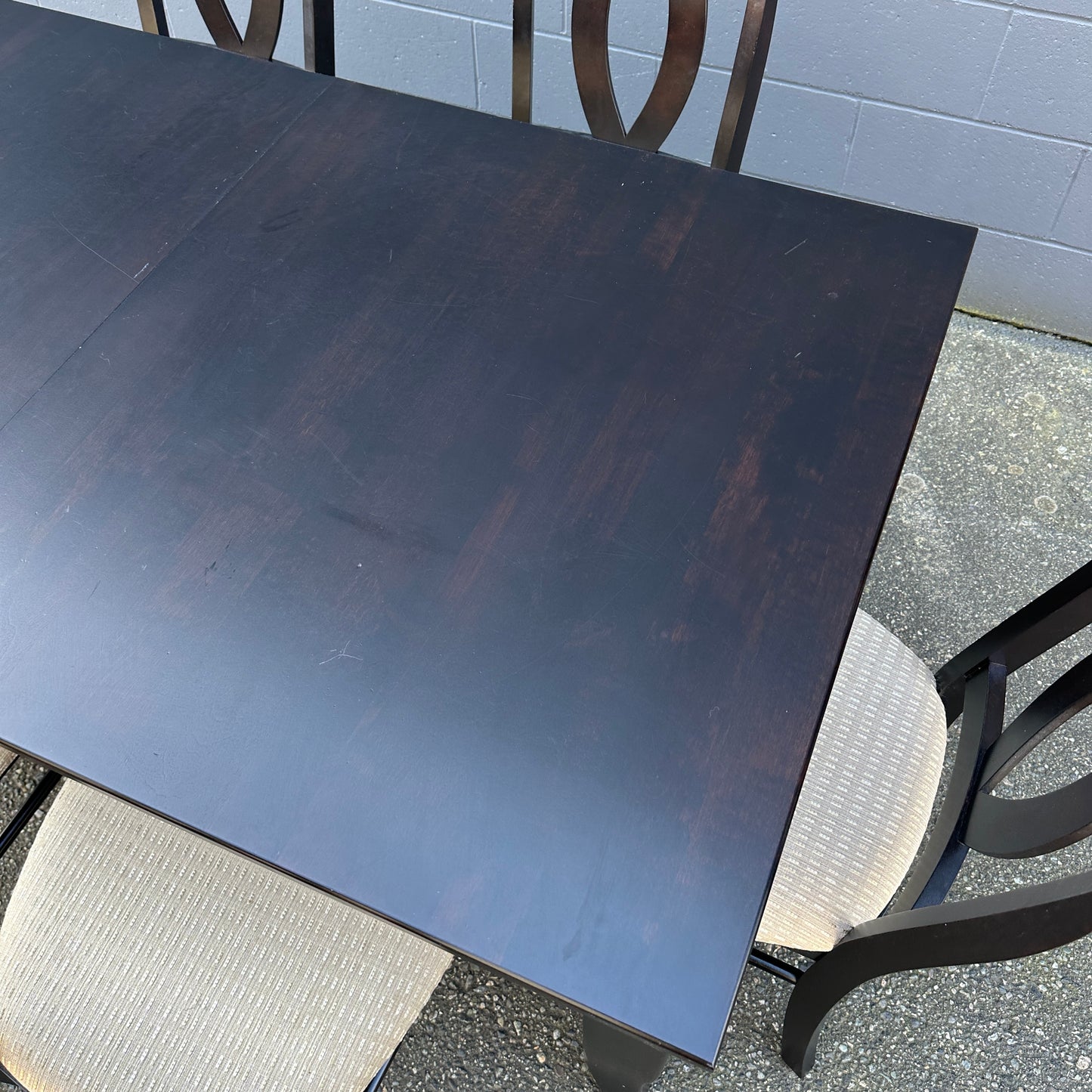 Canadel Quickship Gray 7-Piece Dining Set
