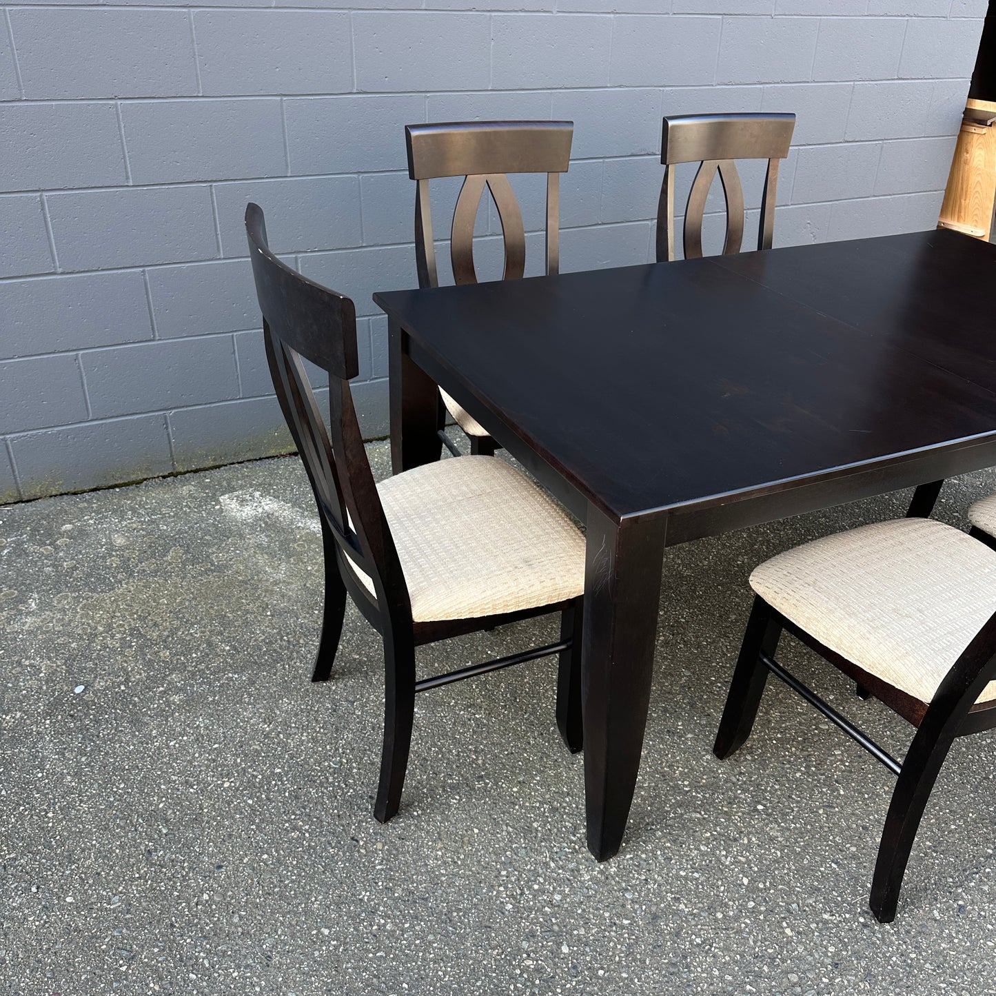 Canadel Quickship Gray 7-Piece Dining Set