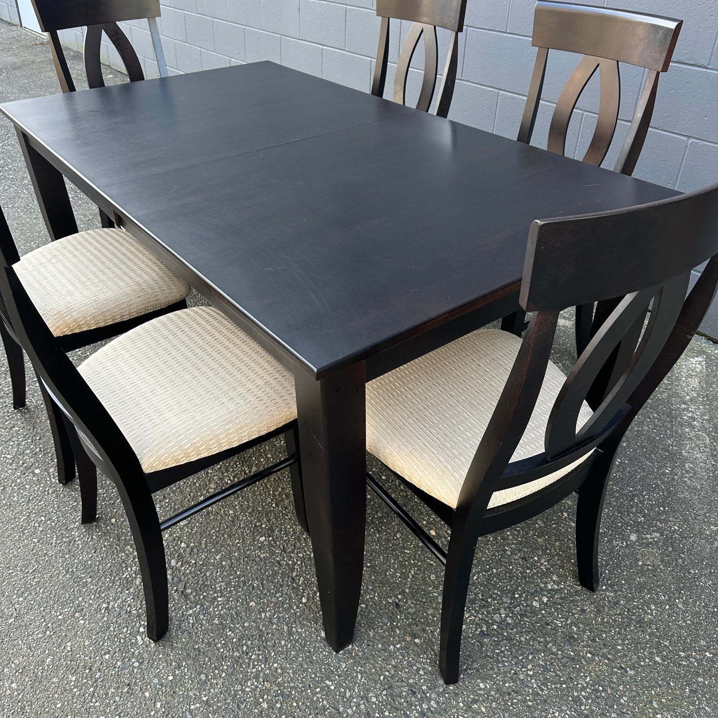 Canadel Quickship Gray 7-Piece Dining Set