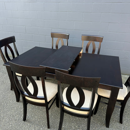 Canadel Quickship Gray 7-Piece Dining Set