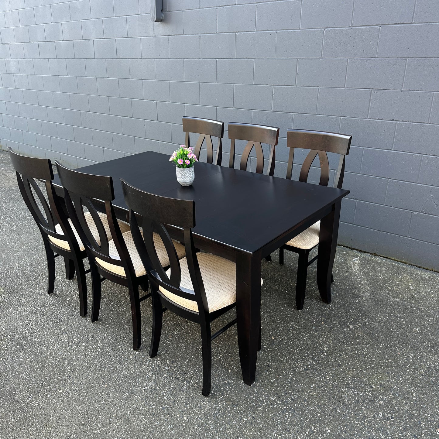 Canadel Quickship Gray 7-Piece Dining Set