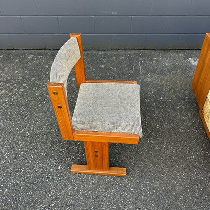 Rare MCM Danish Teak & Tile Dining Set – Poul H. Poulsen for Gangsø Møbler (7-Piece)