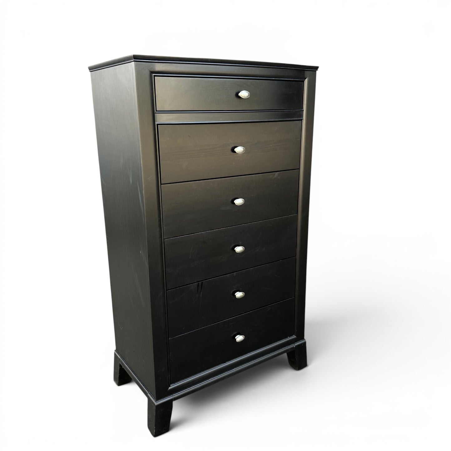 Black Solid Wood Lingerie Dresser - Sandy Furniture