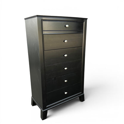 Black Solid Wood Lingerie Dresser - Sandy Furniture