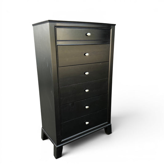Black Solid Wood Lingerie Dresser - Sandy Furniture