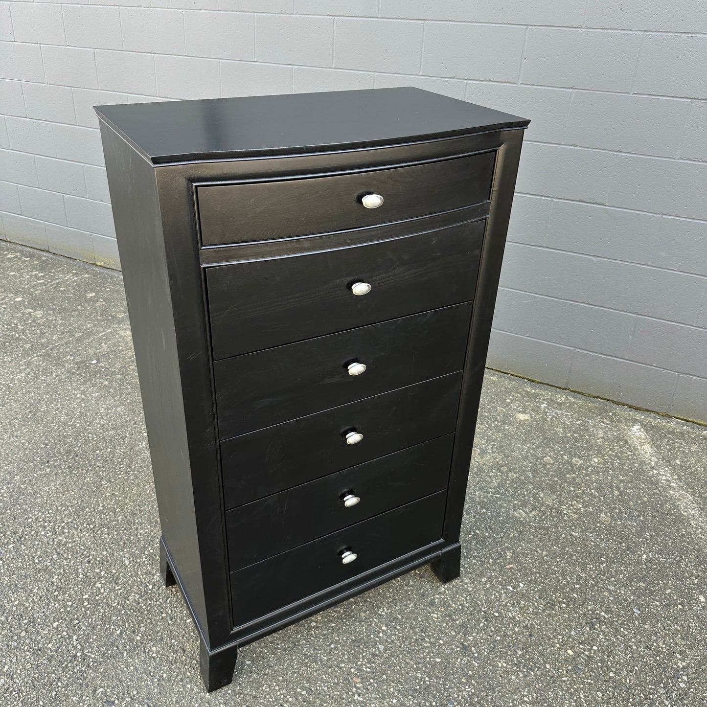Black Solid Wood Lingerie Dresser - Sandy Furniture