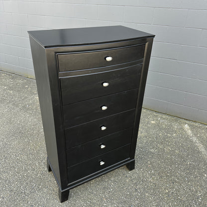 Black Solid Wood Lingerie Dresser - Sandy Furniture
