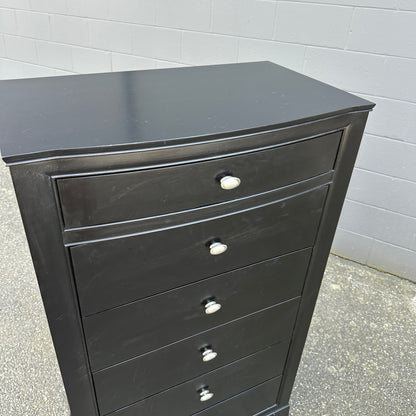 Black Solid Wood Lingerie Dresser - Sandy Furniture