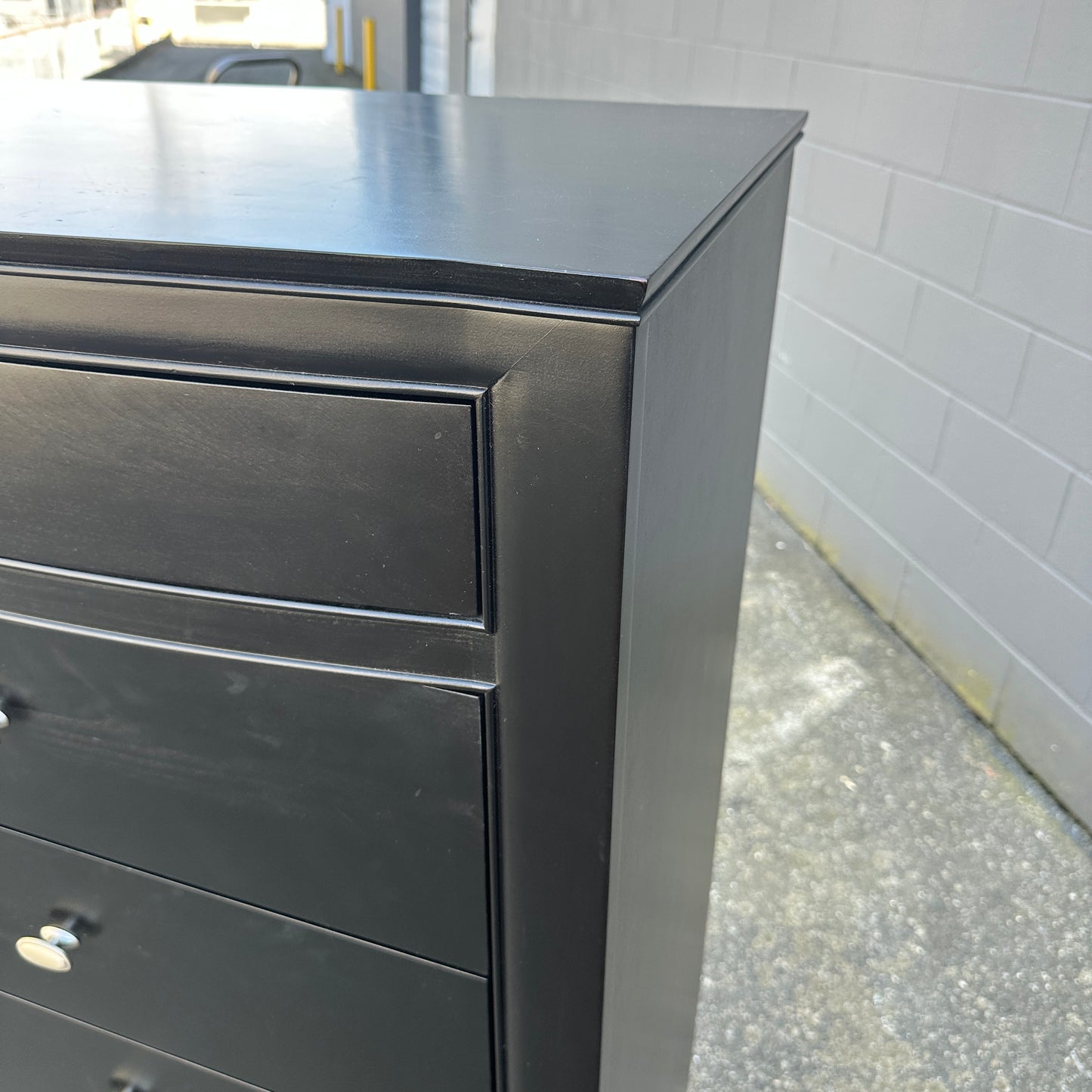Black Solid Wood Lingerie Dresser - Sandy Furniture