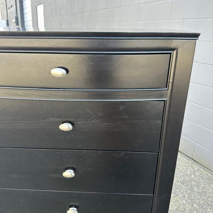 Black Solid Wood Lingerie Dresser - Sandy Furniture