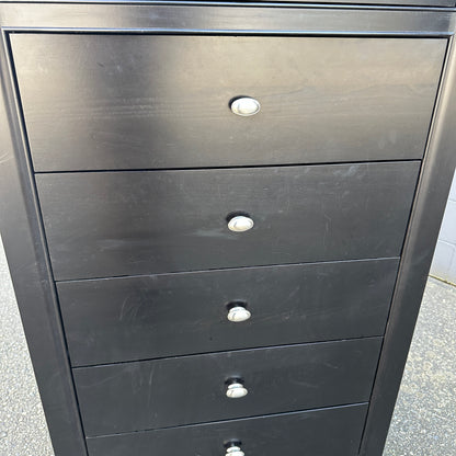 Black Solid Wood Lingerie Dresser - Sandy Furniture