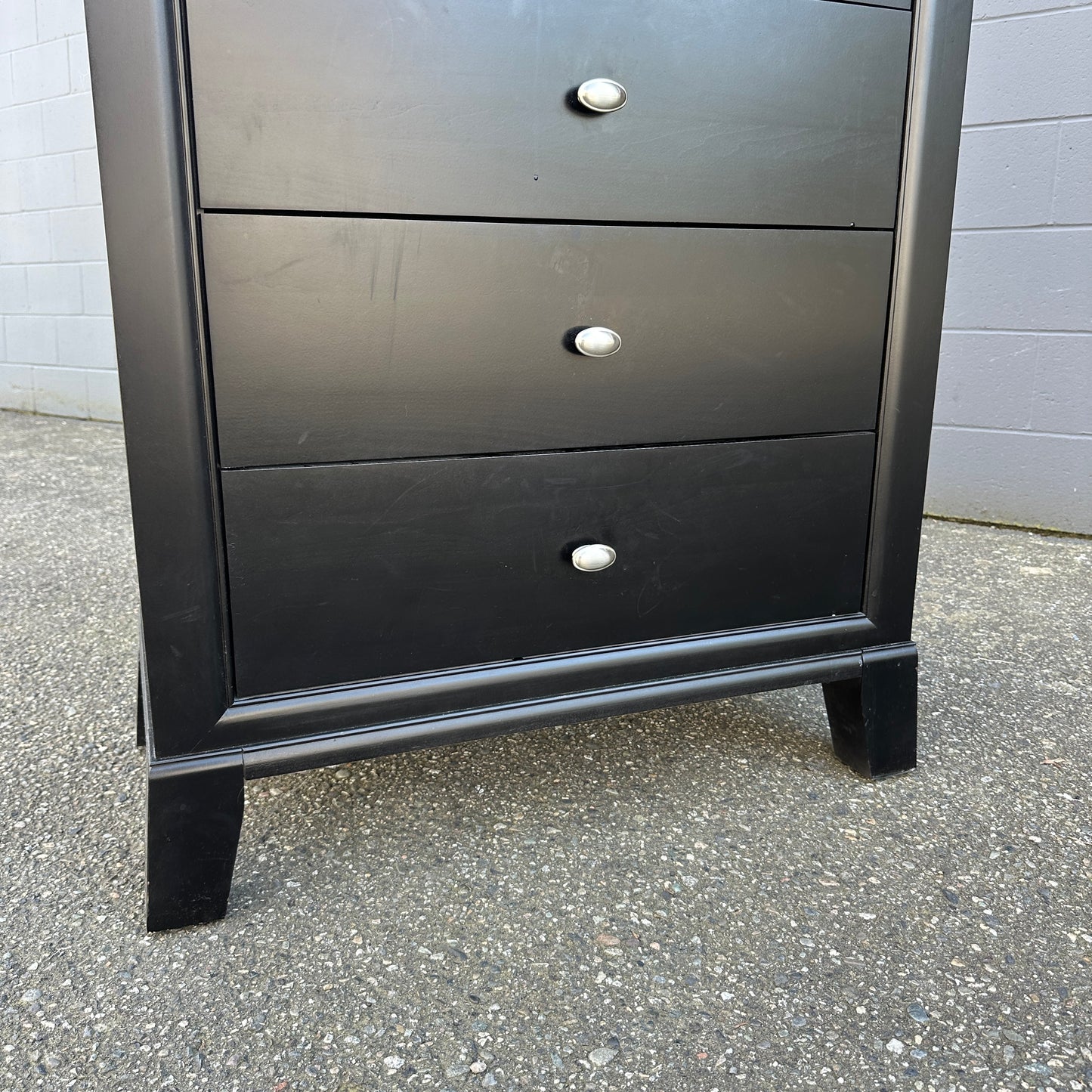 Black Solid Wood Lingerie Dresser - Sandy Furniture