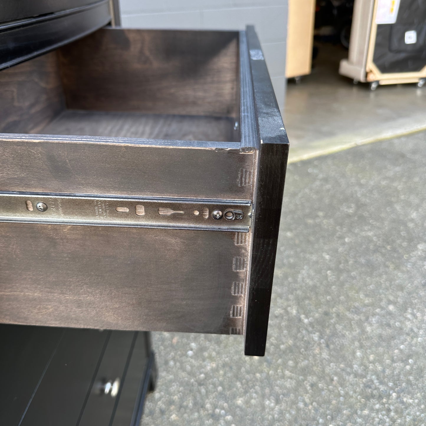 Black Solid Wood Lingerie Dresser - Sandy Furniture