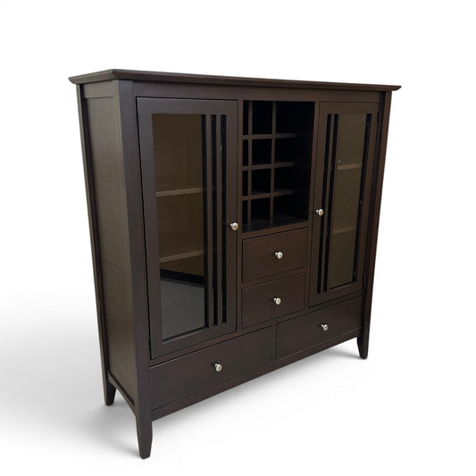 Fusion Sideboard Winerack - Solid Wood